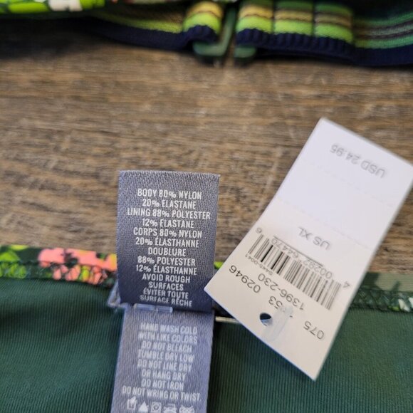 NWT AERIE | Floral Swim Bikini Set Perkier Pushup | Sz. XL / 34C - Picture 7 of 9